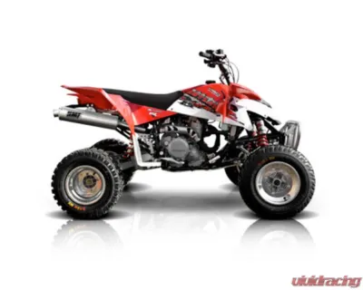 HMF Racing Performance Slip-On Exhaust (Elliptical) w/ Black Euro Endcap Polaris Outlaw 450 | 525 2008-2010 - 034253738783
