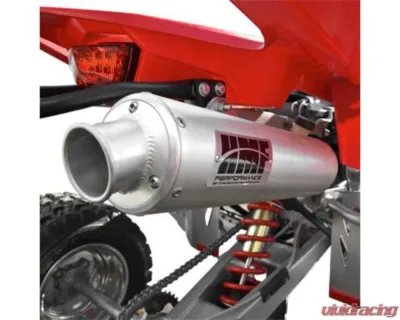 HMF Racing Performance Slip-On Exhaust (Elliptical) w/ Black Euro Endcap Polaris Outlaw 450 | 525 2008-2010 - 034253738783