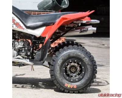 HMF Racing Performance Slip-On Exhaust (Elliptical) w/ Black Euro Endcap Polaris Outlaw 450 | 525 2008-2010 - 034253738783
