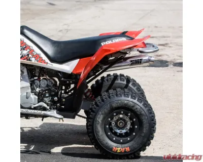HMF Racing Performance Slip-On Exhaust (Elliptical) w/ Black Euro Endcap Polaris Outlaw 450 | 525 2008-2010 - 034253738783