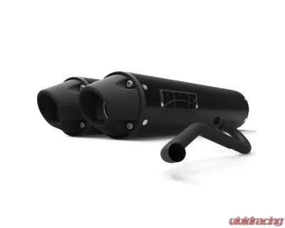HMF Racing Performance Dual Full Exhaust w/ Blackout Euro Endcap Polaris Scrambler | Sportsman 2020-2024 - 034766636192
