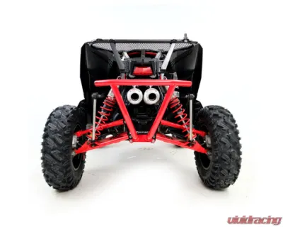 HMF Racing Performance Dual Full Exhaust w/ Blackout Euro Endcap Polaris Scrambler | Sportsman 2020-2024 - 034766636192