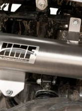 HMF Racing Gun Metal Titan Loud Slip-On Exhaust w/ Billet Endcap Suzuki King Quad 700 | 750 2005-2024                                     - 736243608788 - Image 2