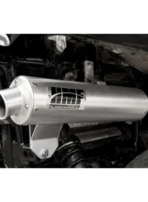 HMF Racing Gun Metal Titan Loud Slip-On Exhaust w/ Billet Endcap Suzuki King Quad 700 | 750 2005-2024                                     - 736243608788 - Image 5