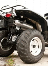 HMF Racing Gun Metal Titan Loud Slip-On Exhaust w/ Billet Endcap Suzuki King Quad 700 | 750 2005-2024                                     - 736243608788 - Image 9