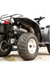 HMF Racing Gun Metal Titan Loud Slip-On Exhaust w/ Billet Endcap Suzuki King Quad 700 | 750 2005-2024                                     - 736243608788 - Image 10