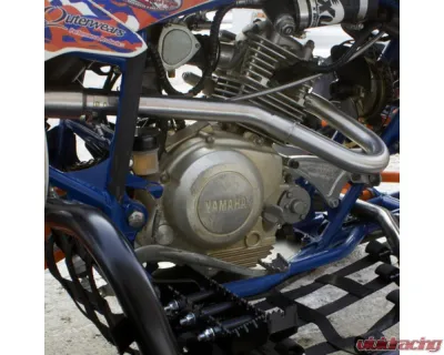 HMF Racing Performance Full Exhaust w/ Black Euro Endcap Yamaha Raptor 250 2008-2013 - 041334606983