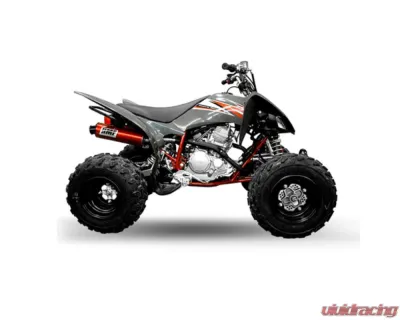 HMF Racing Performance Full Exhaust w/ Black Euro Endcap Yamaha Raptor 250 2008-2013 - 041334606983
