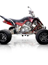 HMF Racing Performance Full Exhaust w/ Polished Turn Down Endcap Yamaha Raptor 700 2006-2014                                     - 041364606171 - Image 2