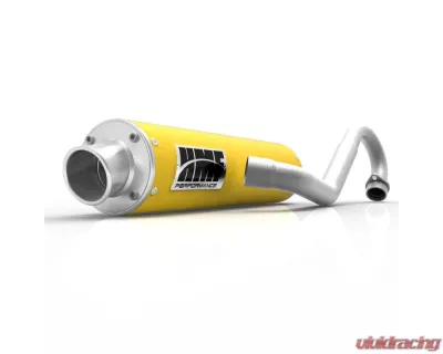 HMF Racing Performance Full Exhaust w/ Polished Turn Down Endcap Yamaha Raptor 700 2006-2014 - 041364609371