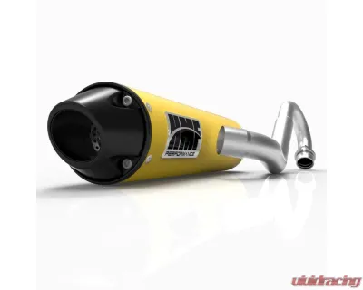 HMF Racing Performance Full Exhaust w/ Black Euro Endcap Yamaha Raptor 700 2006-2014 - 041364609383