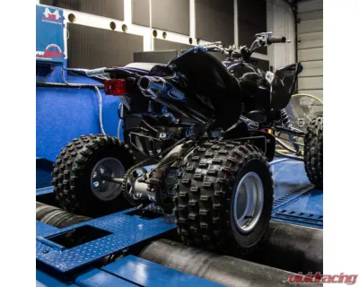 HMF Racing Performance Full Exhaust (Elliptical) w/ Black Euro Endcap Yamaha YFZ 450 2004-2013 - 041404706983