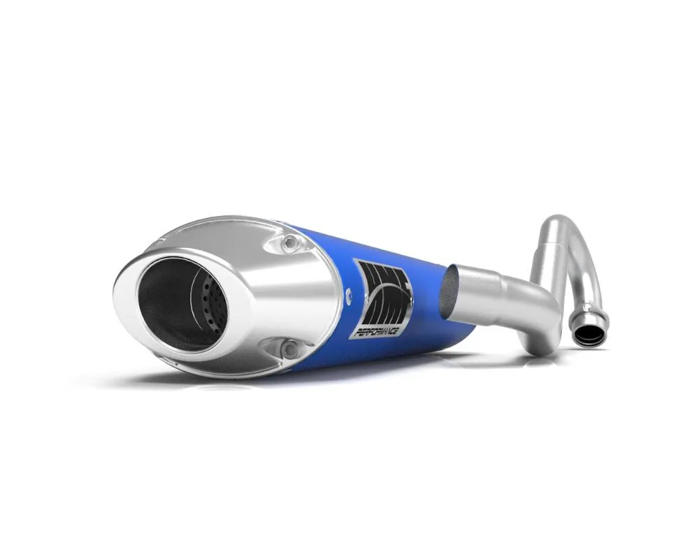 HMF Racing Performance Full Exhaust (Elliptical) w/ Polished Euro Endcap Yamaha YFZ 450 2004-2013 - 041404709186
