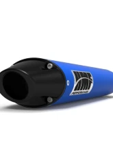 HMF Racing Candy Blue Performance Slip-On Exhaust (Elliptical) w/ Black Euro Endcap Yamaha YXZ 1000R 2016-2025                                     - 044753739183 - Image 5