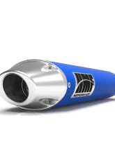 HMF Racing Candy Blue Performance Slip-On Exhaust (Elliptical) w/ Polished Euro Endcap Yamaha YXZ 1000R 2016-2025                                     - 044753739186 - Image 5