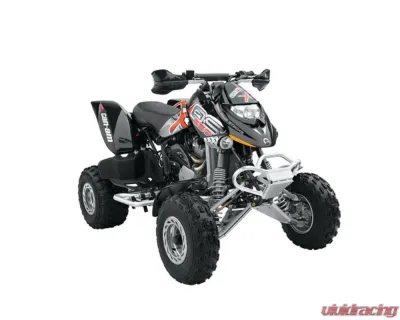 HMF Racing Black Competition Slip-On Exhaust w/ Polished Euro Endcap Can-Am DS650 2000-2007 - 114223606186