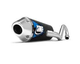 HMF Racing Black Competition Full Exhaust (Elliptical) w/ Polished Euro Endcap Honda TRX450R 2004-2005
