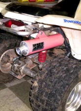 HMF Racing Black Competition Slip-On Exhaust w/ Polished Euro Endcap Suzuki LT-Z 250 2004-2009                                     - 136273606186 - Image 4
