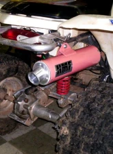HMF Racing Black Competition Slip-On Exhaust w/ Polished Euro Endcap Suzuki LT-Z 250 2004-2009                                     - 136273606186 - Image 5