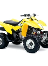 HMF Racing Black Competition Slip-On Exhaust w/ Polished Euro Endcap Suzuki LT-Z 250 2004-2009                                     - 136273606186 - Image 6