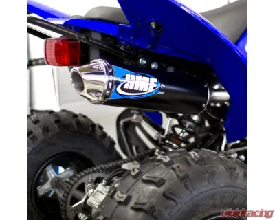 HMF Racing Black Competition Slip-On Exhaust w/ Polished Euro Endcap Yamaha Raptor 250 2008-2013 - 141333606186