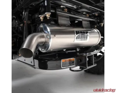 HMF Racing Gun Metal Titan Loud Slip-On Exhaust w/ Billet Endcap Can-Am Commander 800 | 1000 2014-2020 - 716523638787