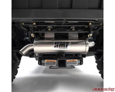 HMF Racing Gun Metal Titan Loud Slip-On Exhaust w/ Billet Endcap Can-Am Commander 800 | 1000 2014-2020 - 716523638787