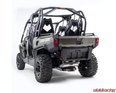 HMF Racing Gun Metal Titan Loud Slip-On Exhaust w/ Billet Endcap Can-Am Commander 800 | 1000 2014-2020 - 716523638787