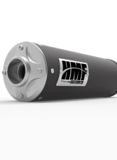 HMF Racing Gun Metal Titan Quiet Slip-On Exhaust w/ Billet Endcap Honda Foreman 450 2002-2004                                     - 519273608788 - Image 5