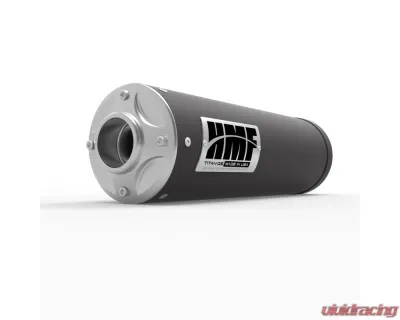 HMF Racing Gun Metal Titan Quiet Slip-On Exhaust w/ Billet Endcap Honda Foreman 450 2002-2004 - 519273608788