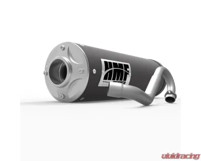 HMF Racing Gun Metal Titan Quiet Full Exhaust w/ Billet Endcap Honda Foreman | Rancher 2014-2024 - 519674608888