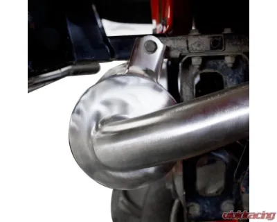 HMF Racing Gun Metal Titan Loud Slip-On Exhaust w/ Billet Endcap Polaris Sportsman 400 | 500 2002-2014 - 734413608788