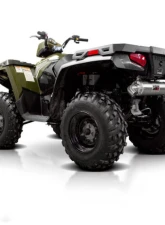 HMF Racing Gun Metal Titan Loud Slip-On Exhaust w/ Billet Endcap Polaris Sportsman 400 | 500 2002-2014                                     - 734413608788 - Image 8