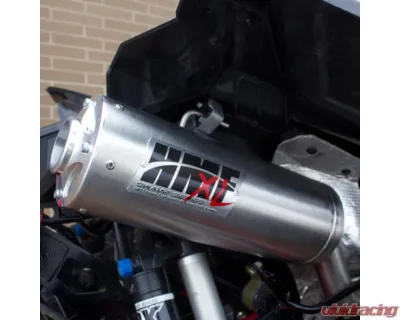 HMF Racing Gun Metal Titan Loud Full Exhaust w/ Billet Endcap Polaris Scrambler 850 XP 2012-2016 - 734494608888