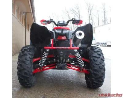 HMF Racing Gun Metal Titan Loud Full Exhaust w/ Billet Endcap Polaris Scrambler 850 XP 2012-2016 - 734494608888