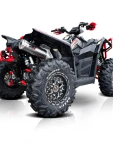 HMF Racing Gun Metal Titan Loud Full Exhaust w/ Billet Endcap Polaris Scrambler 850 XP 2012-2016                                     - 734494608888 - Image 6