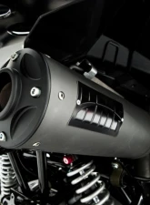 HMF Racing Gun Metal Titan Loud Full Exhaust w/ Billet Endcap Polaris Scrambler XP 1000 2014-2018                                     - 734534608888 - Image 2