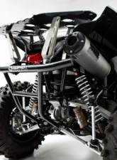 HMF Racing Gun Metal Titan Loud Full Exhaust w/ Billet Endcap Polaris Scrambler XP 1000 2014-2018                                     - 734534608888 - Image 5