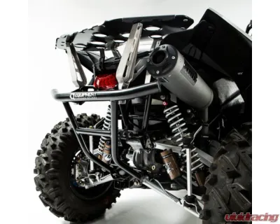 HMF Racing Gun Metal Titan Loud Full Exhaust w/ Billet Endcap Polaris Scrambler XP 1000 2014-2018 - 734534608888