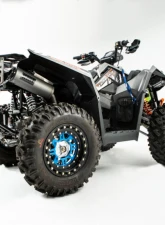 HMF Racing Gun Metal Titan Loud Full Exhaust w/ Billet Endcap Polaris Scrambler XP 1000 2014-2018                                     - 734534608888 - Image 6