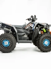 HMF Racing Gun Metal Titan Loud Full Exhaust w/ Billet Endcap Polaris Scrambler XP 1000 2014-2018                                     - 734534608888 - Image 7