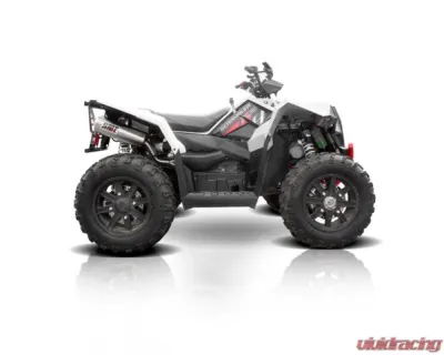 HMF Racing Gun Metal Titan Loud Full Exhaust w/ Billet Endcap Polaris Scrambler XP 1000 2014-2018 - 734534608888