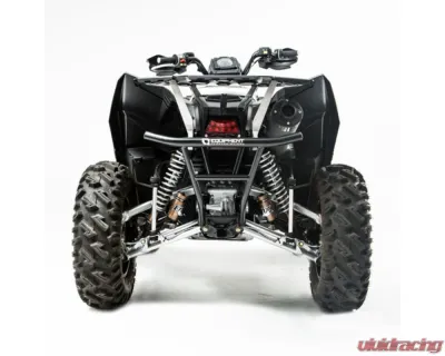 HMF Racing Gun Metal Titan Loud Full Exhaust w/ Billet Endcap Polaris Scrambler XP 1000 2014-2018 - 734534608888