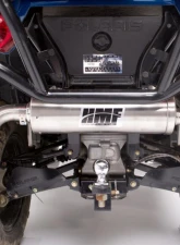 HMF Racing Gun Metal Titan Loud Slip-On Exhaust w/ Billet Endcap Polaris Sportsman 450 | 570 2014-2024                                     - 734583608788 - Image 3
