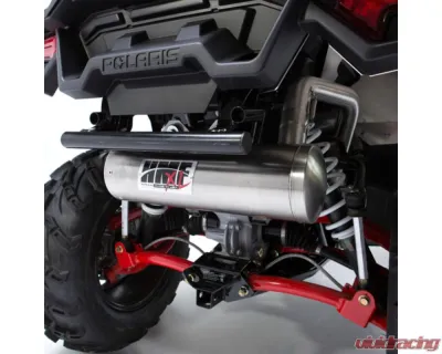 HMF Racing Gun Metal Titan Loud Full Exhaust w/ Billet Endcap Polaris Sportsman XP 1000 2015-2024 - 734614638888