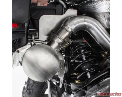 HMF Racing Titan Quiet Slip-On Exhaust w/ Blackout Endcap Polaris Sportsman 550 | 850 XP 2011-2016 - 534623608793