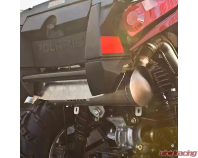 HMF Racing Titan Quiet Slip-On Exhaust w/ Blackout Endcap Polaris Sportsman 550 | 850 XP 2011-2016 - 534623608793