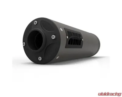 HMF Racing Titan Quiet Slip-On Exhaust w/ Blackout Endcap Polaris Sportsman 550 | 850 XP 2011-2016 - 534623608793