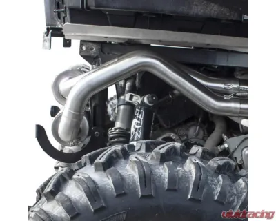 HMF Racing Titan Quiet Dual Full Exhaust w/ Billet Endcap Polaris RZR | General 2015-2020 - 535546638787