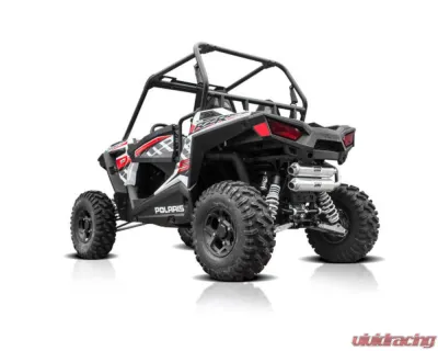 HMF Racing Titan Quiet Dual Full Exhaust w/ Billet Endcap Polaris RZR | General 2015-2020 - 535546638787